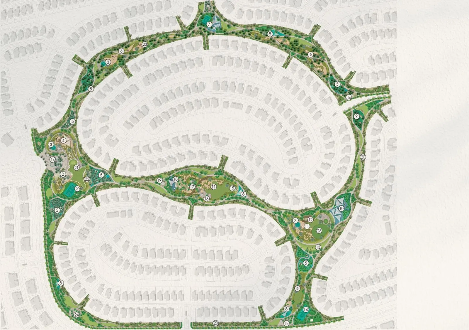 Plan of The Park running through the new chapter of The Valley